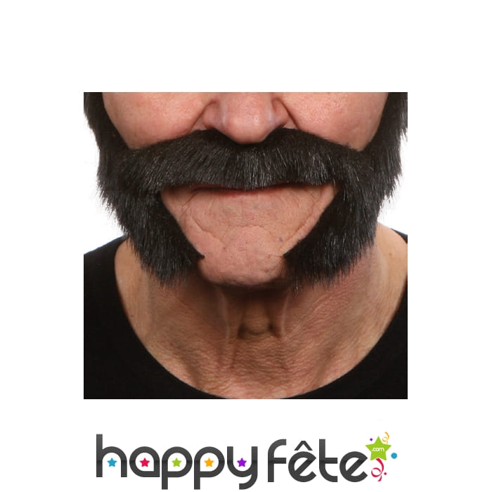 Moustaches rouflaquettes noires