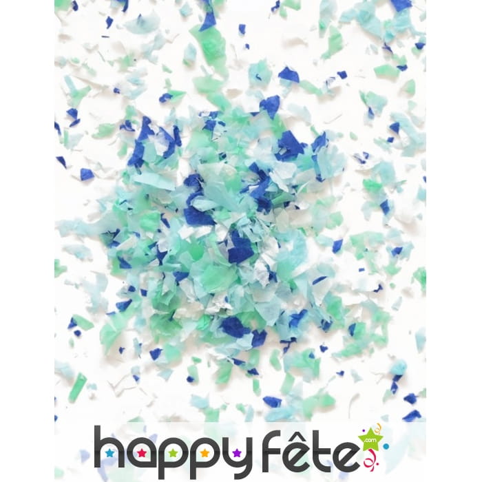 Mini sachet confettis ignifugé couleur bleu