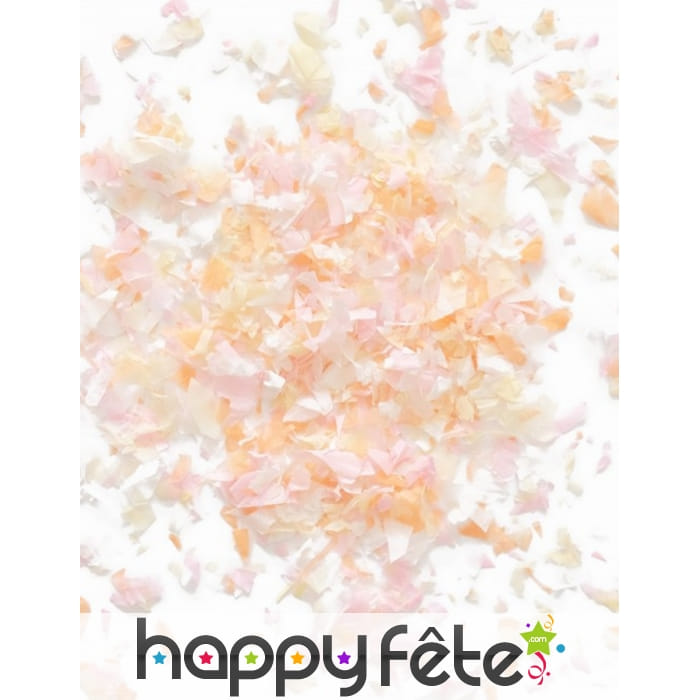 Mini sachet confettis ignifugé couleur pêche