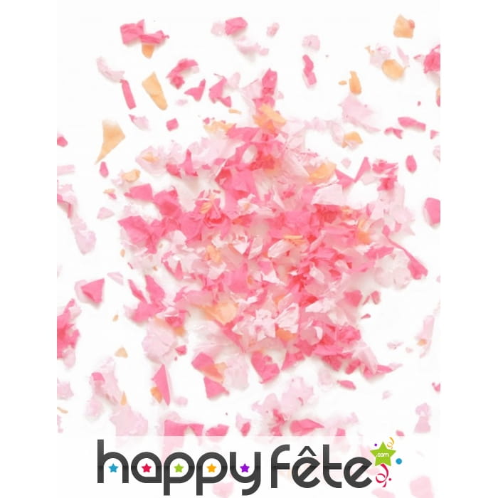Mini sachet confettis ignifugé couleur rose