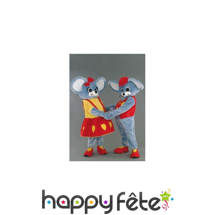 Mascotte souris, femme ou homme