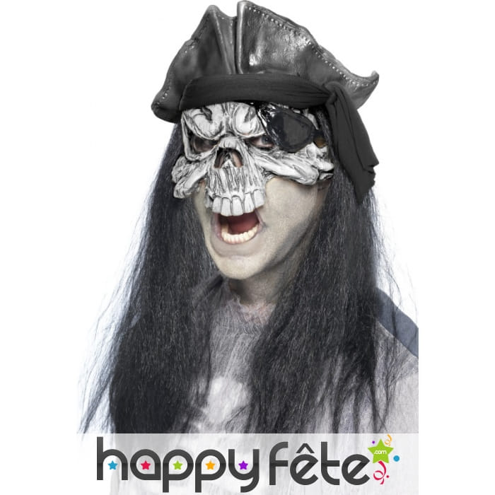 Masque squelette pirate adulte