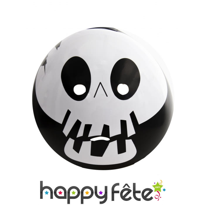 Masque smiley tête de mort adulte
