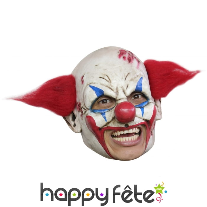 Masque terrifiant de clown, ouverture de bouche