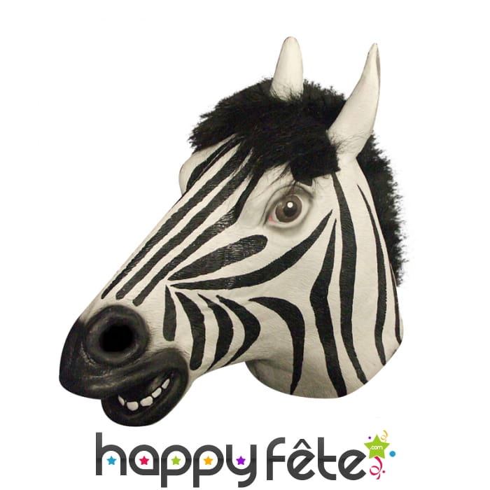 Masque tête de zèbre intégral