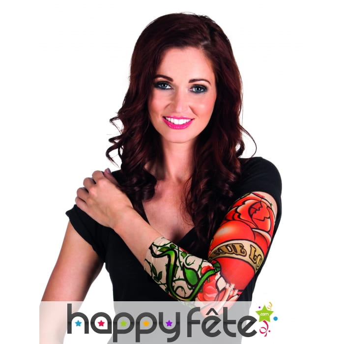 Manche tatouages imprimée true love