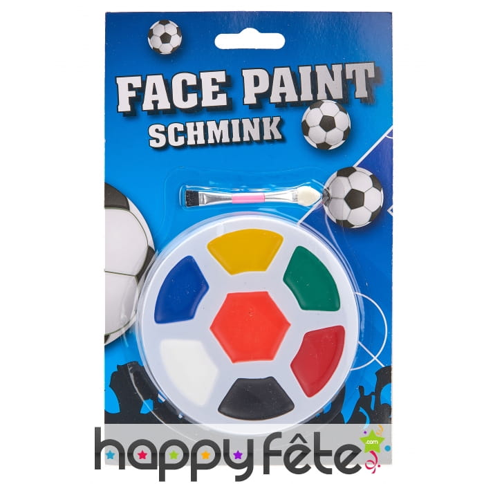 Maquillage visage 7 couleurs en forme de ballon