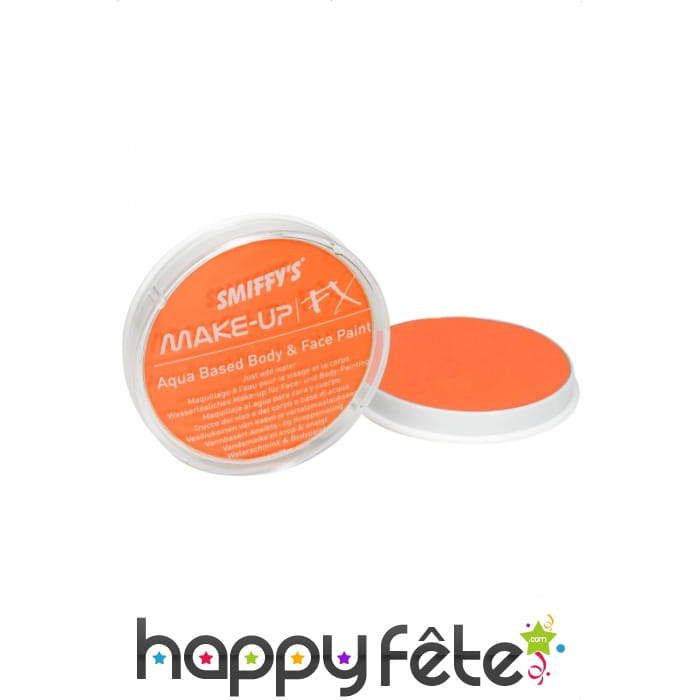 Maquillage visage corps orange
