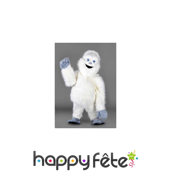 Mascotte yeti blanc