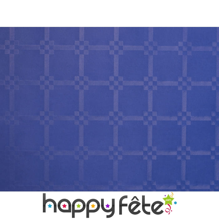 Nappe bleu marine damassée 1.20m x 6m