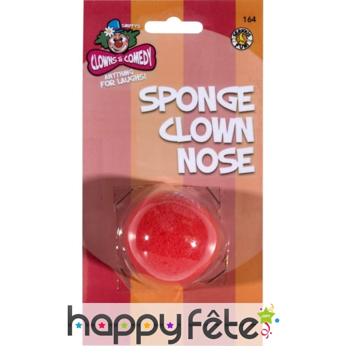 Nez clown rouge en mousse
