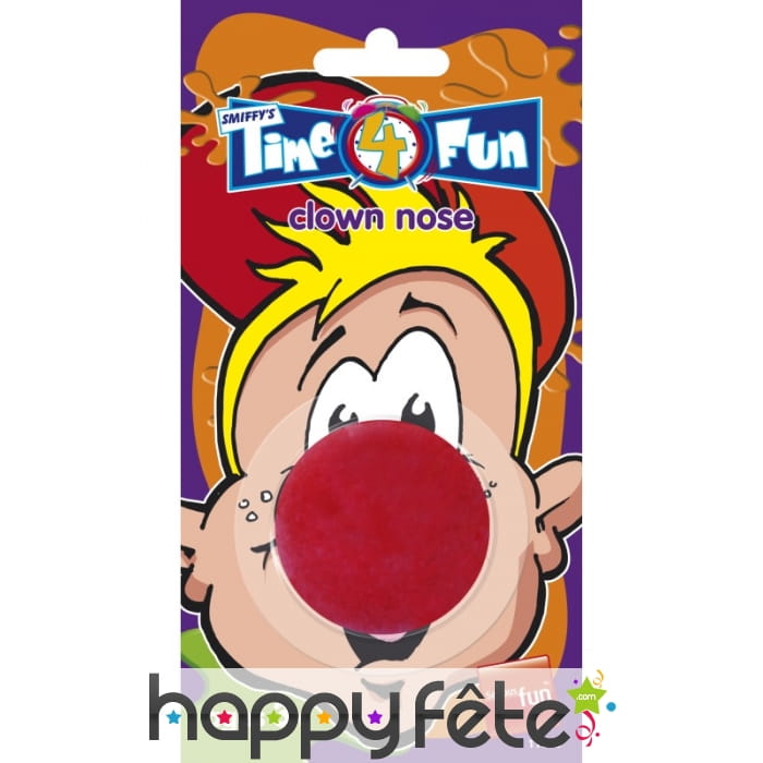 Nez clown rouge mousse