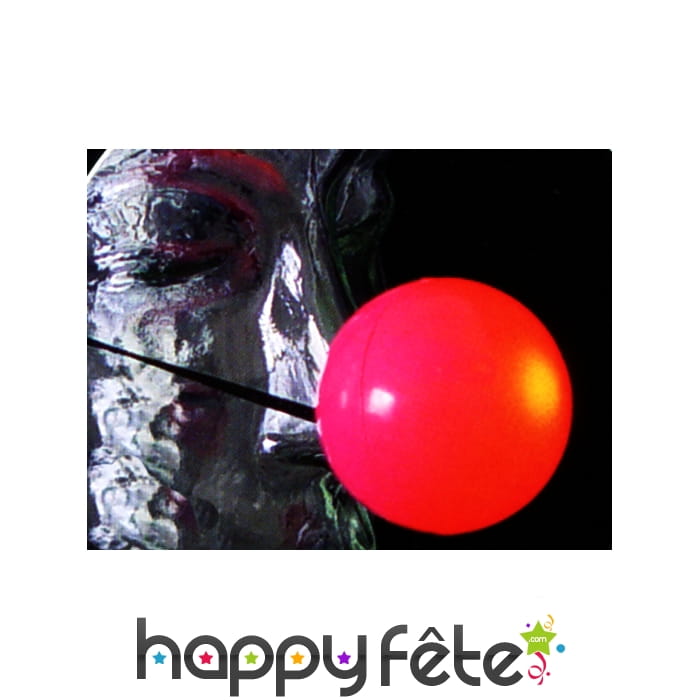 Nez de clown lumineux clignotant