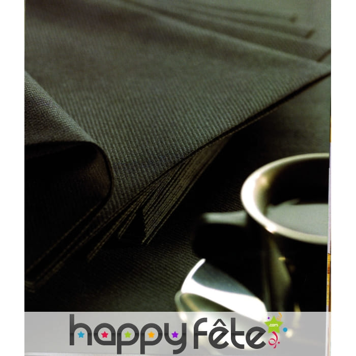 Nappe damassée noir ébene