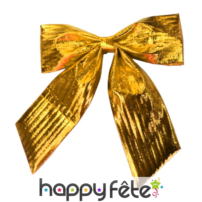Noeud de noel doré en mousse. 15/80 cm