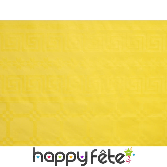 Nappe jaune pastel damassée 1.20m x 50m