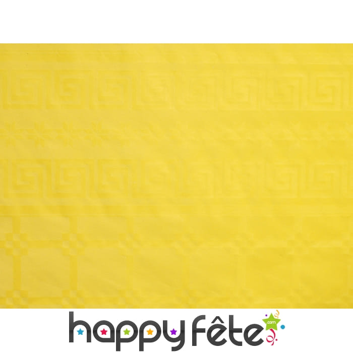 Nappe jaune pastel damassée 1.20m x 6m