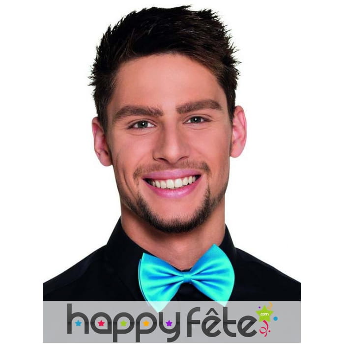 Noeud papillon bleu sur crochet