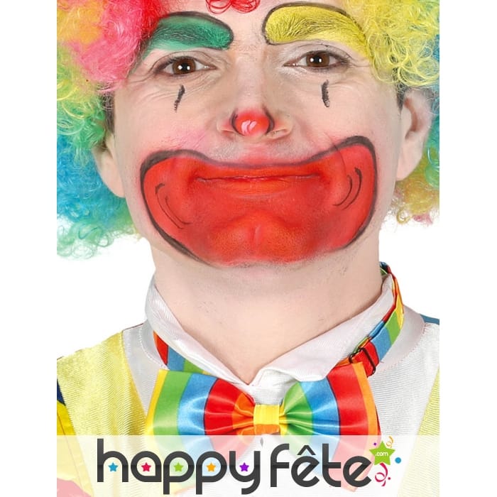 Noeud papillon de clown coloré pour adulte