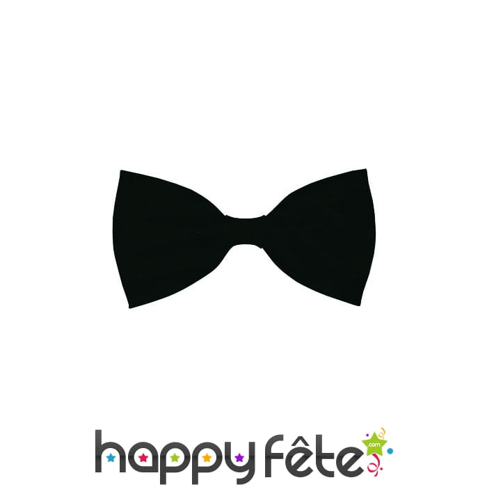 Noeud papillon luxe de couleur noir avec élastique