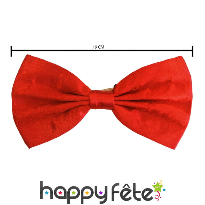 Noeud papillon rouge velour