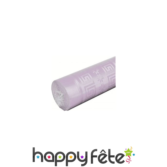 Nappe rose pastel damassée 1.20m x 6 m