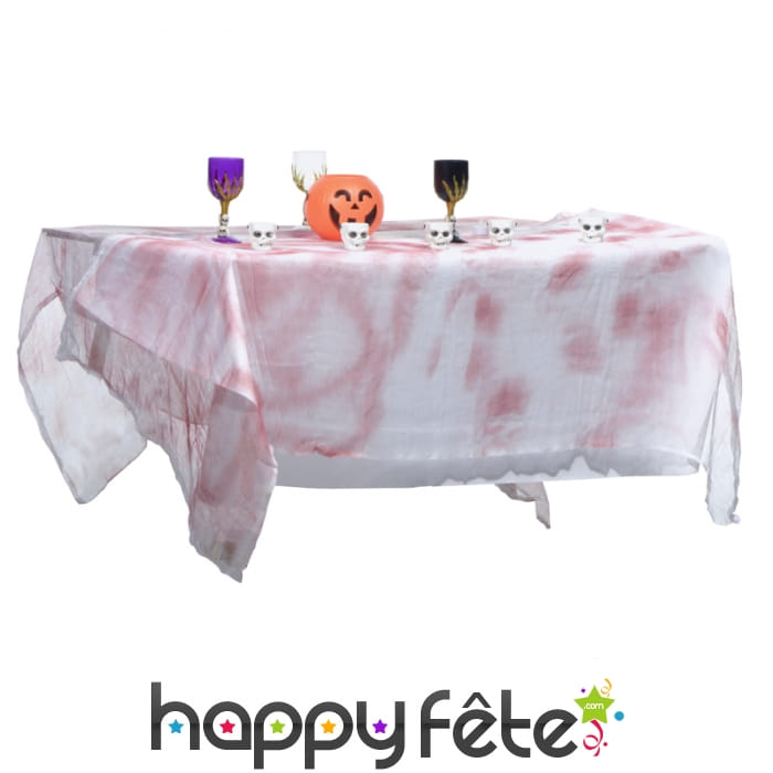 Nappe tâchée de sang de 2,13 x 1,52 m