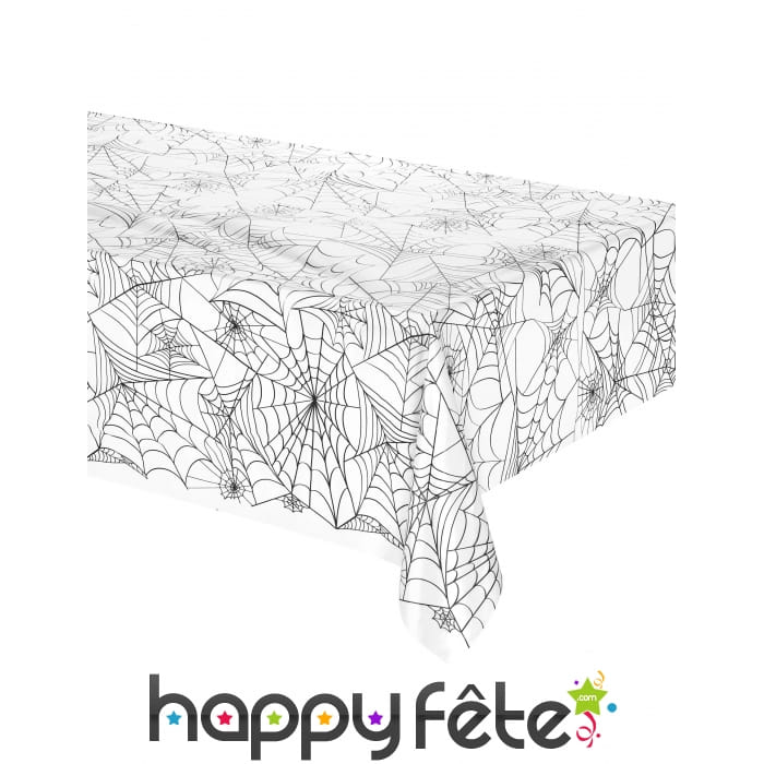 Nappe toile d'araignée en plastique