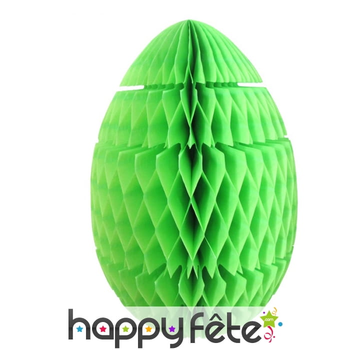 Oeuf anis en papier alvéolé, 36cm
