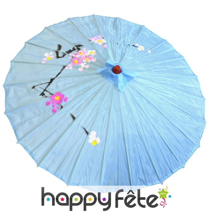 Ombrelle chinoise bleue