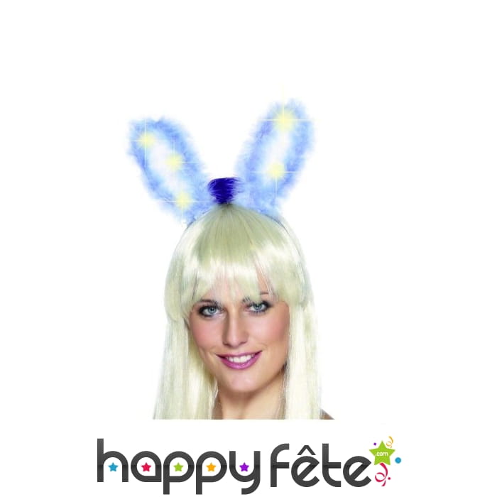 Oreilles lapin bleu