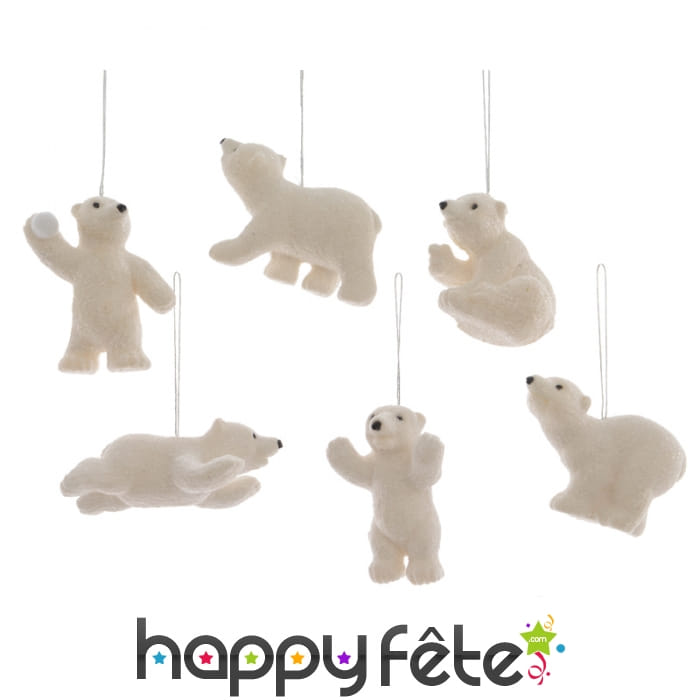 Ours pailleté à suspendre