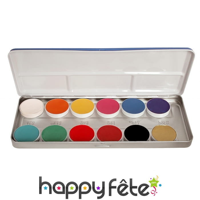 Palette aquacolor 12 teintes