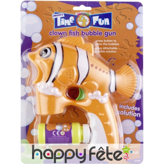 Pistolet à bulles avec savon