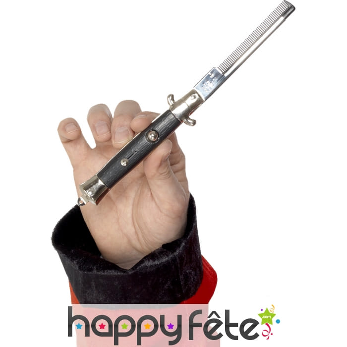 Peigne à cran d'arrêt