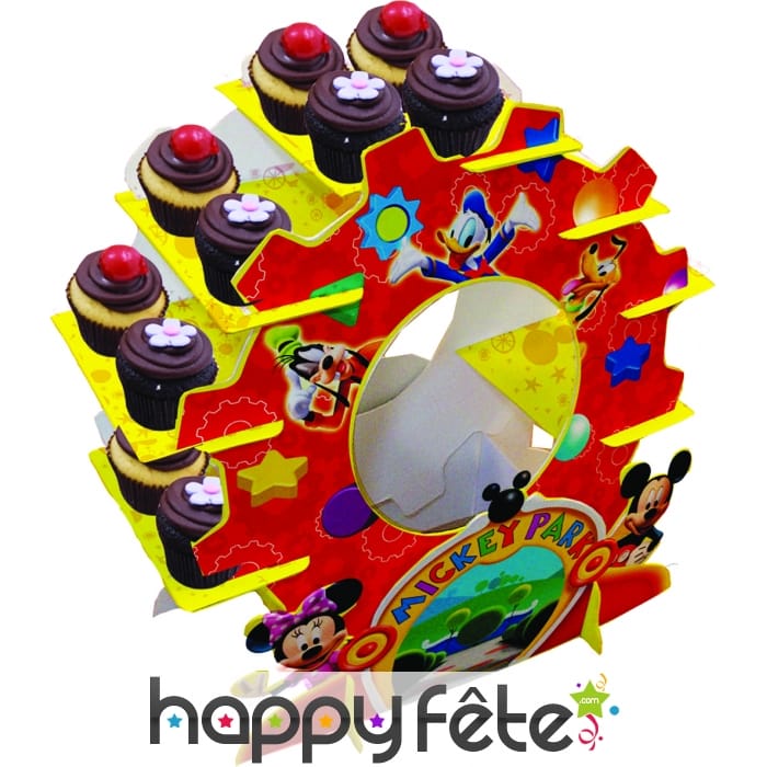 Presentoir à cupcakes Mickey de 29cm