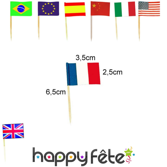 Pique apéritif drapeau