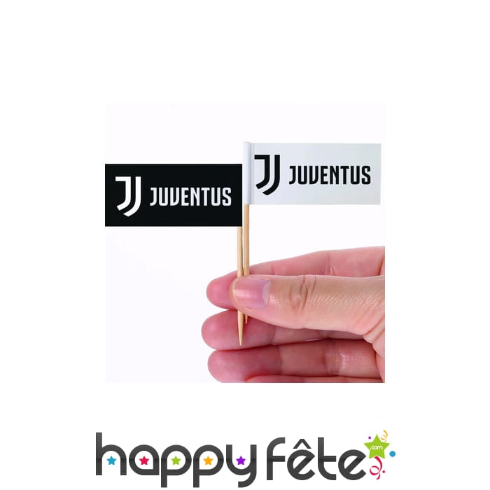 Pics apéritifs Juventus de 6,5 cm, par 24