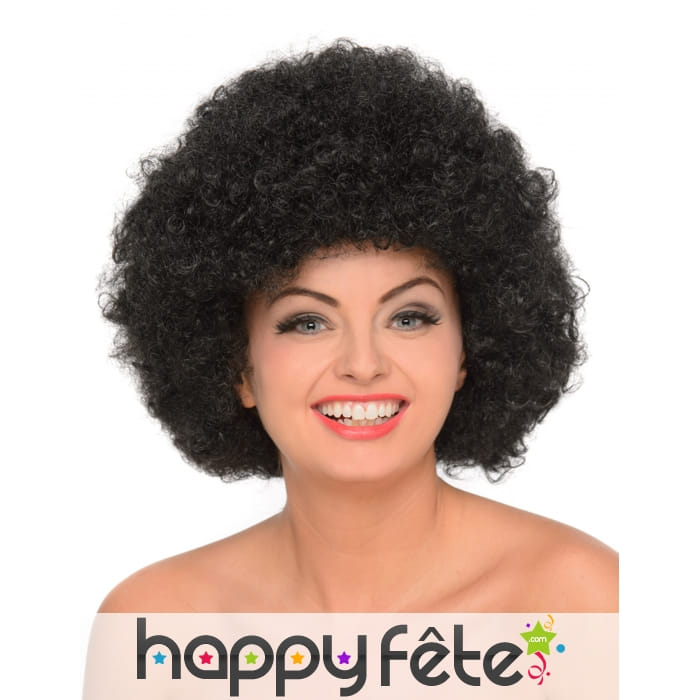 Perruque afro noire volumineuse