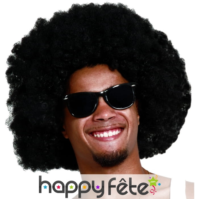 Perruque afro noire