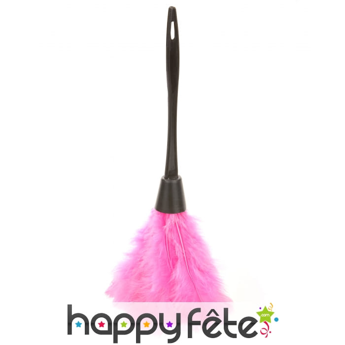 Plumeau avec plumes roses, 35cm