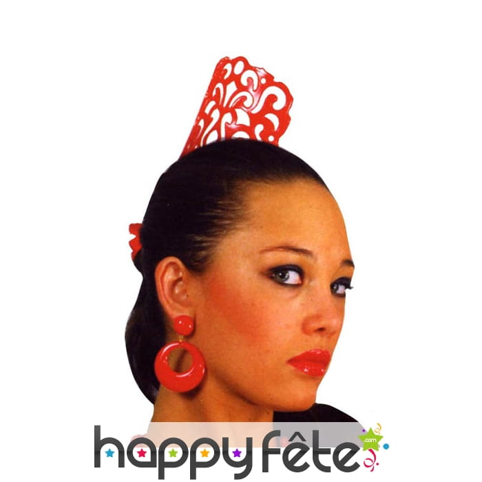 Peigne andalou rouge