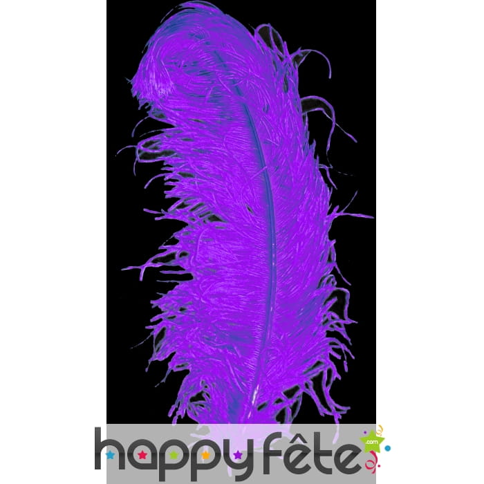 Plume autruche violette extra 50 cm