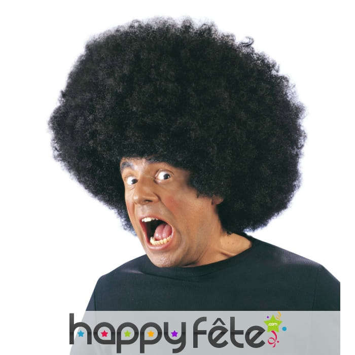 Perruque big afro noire