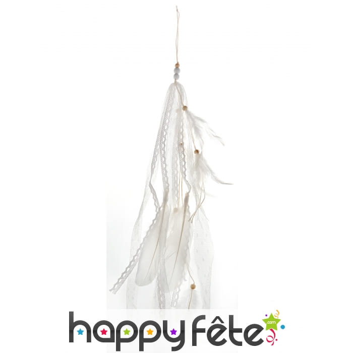 Plumes blanches à suspendre de 35 cm