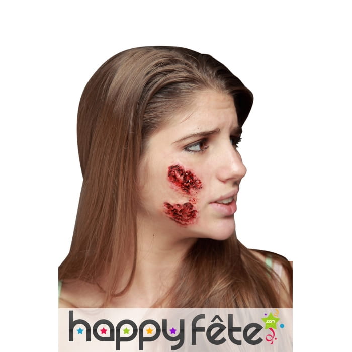 Postiche brûlure à l acide