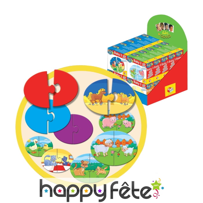 Puzzle bébé à deux pièce
