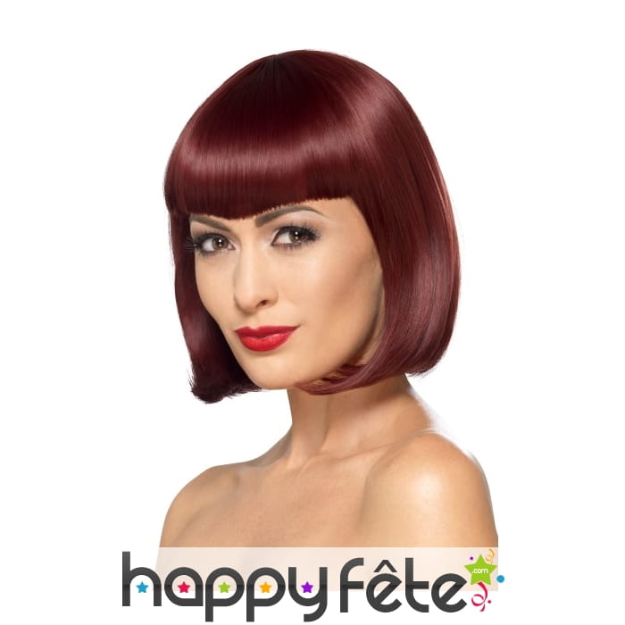 Perruque bob cherry, deluxe