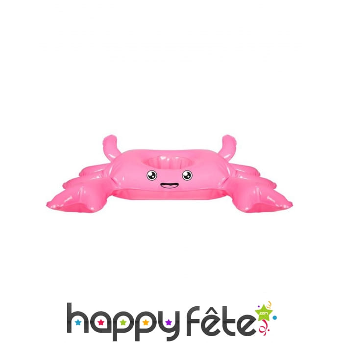 Porte boissons crabe rose