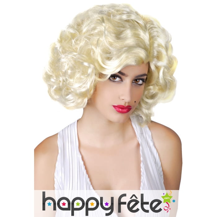 Perruque blonde de Marilyn Monroe